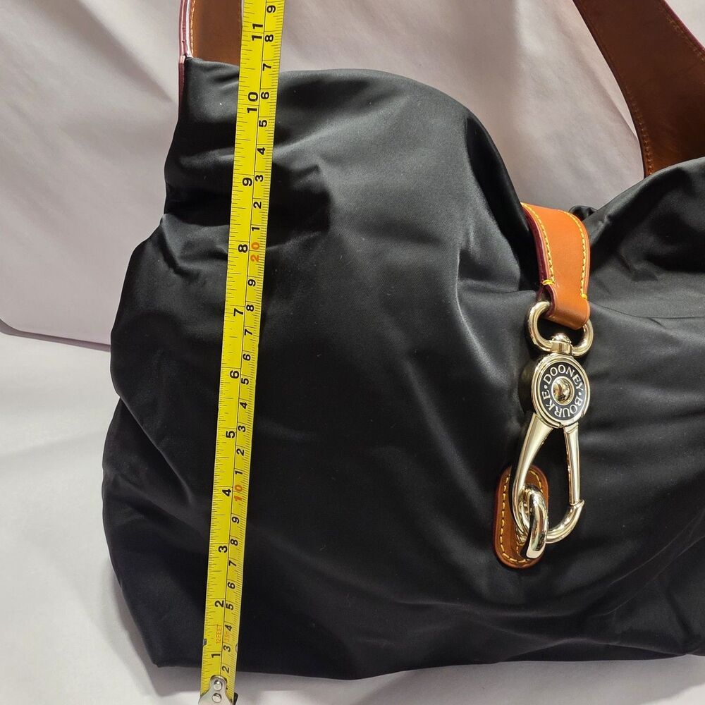 Dooney and Bourke Nylon Logo Lock Black w Dust Bag Never Used - Picture 5 of 16